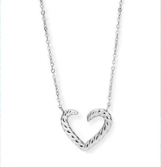 Collier cœur en argent