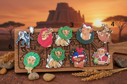 Ornements en bois décoration de Noël Roi Lion 🦁