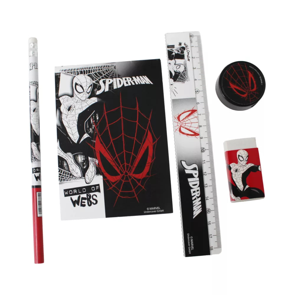 (Précommande) Ensemble de papeterie Spiderman 5 pièces
