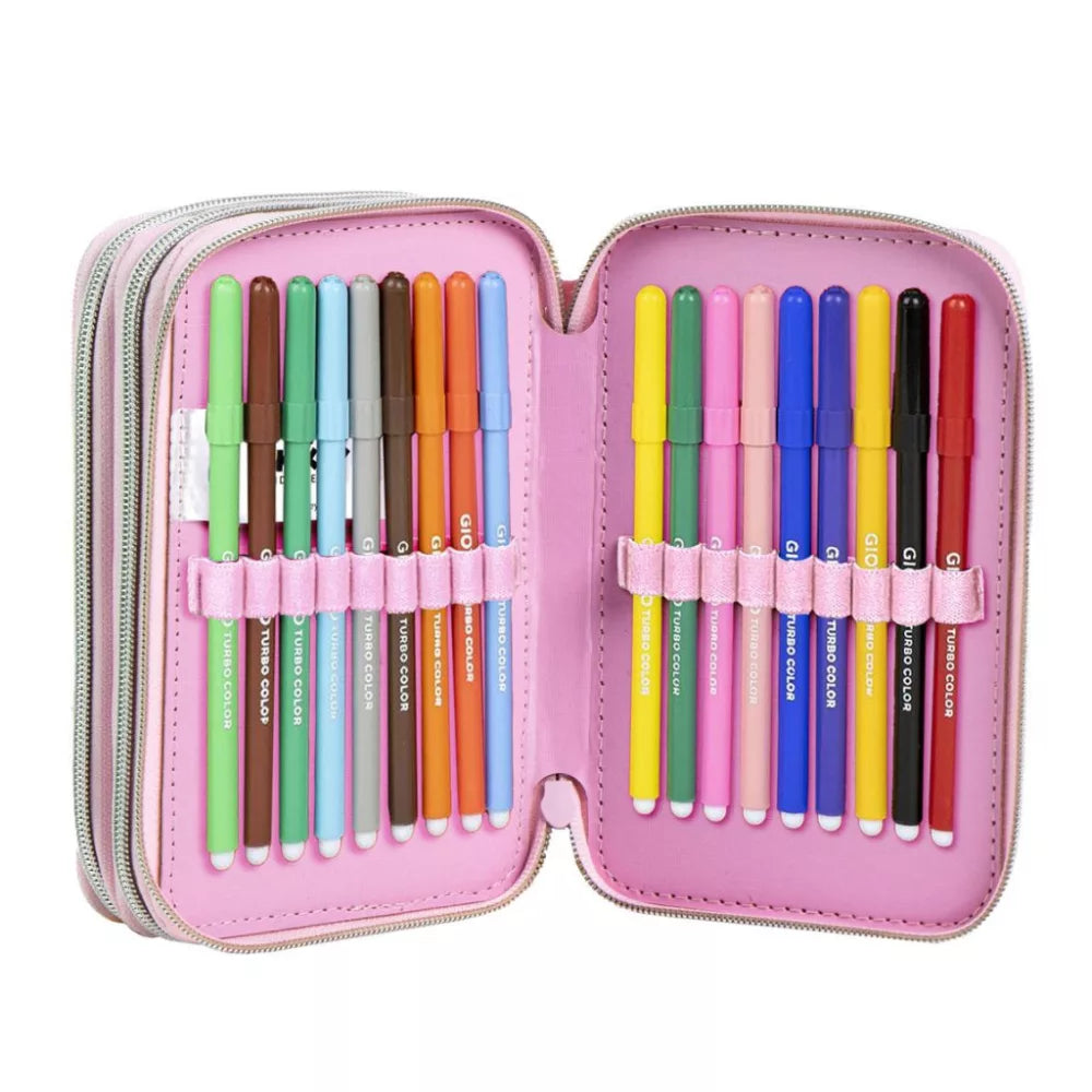 Trousse à crayons remplie Minnie 3 niveaux