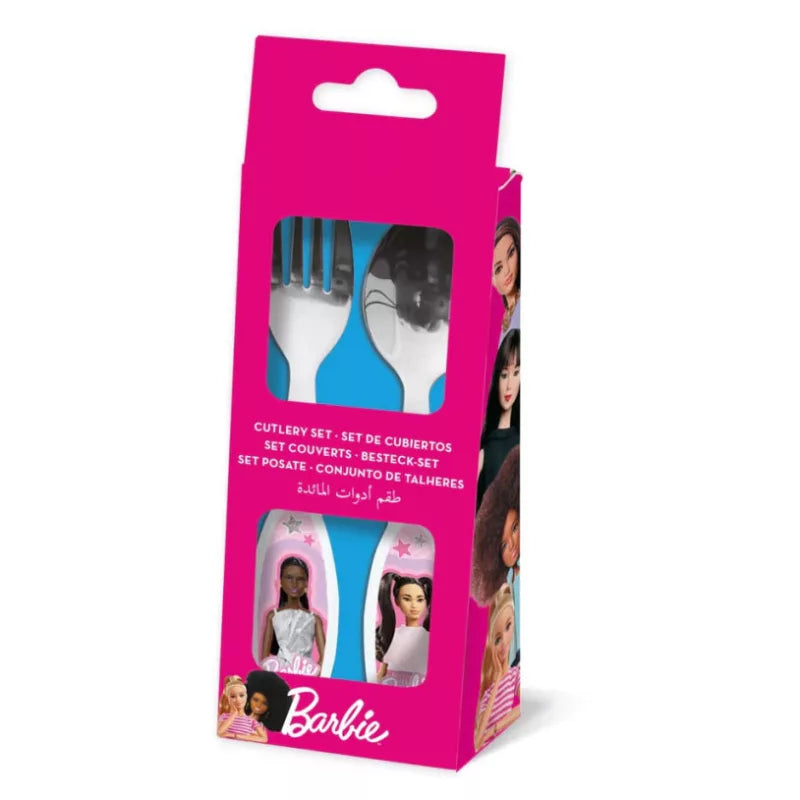 Ensemble de couverts en métal élégant Barbie - 2 pièces