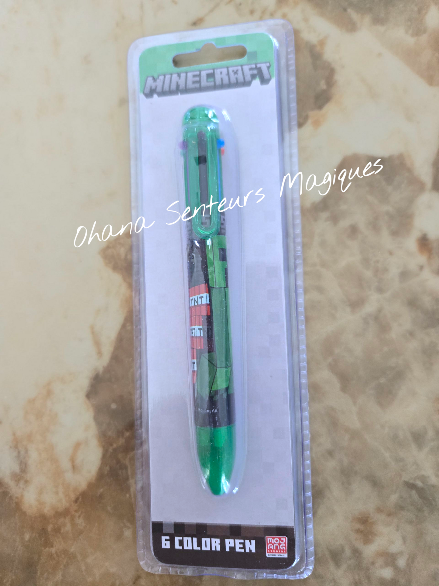 Stylo 6 couleurs - Minecraft