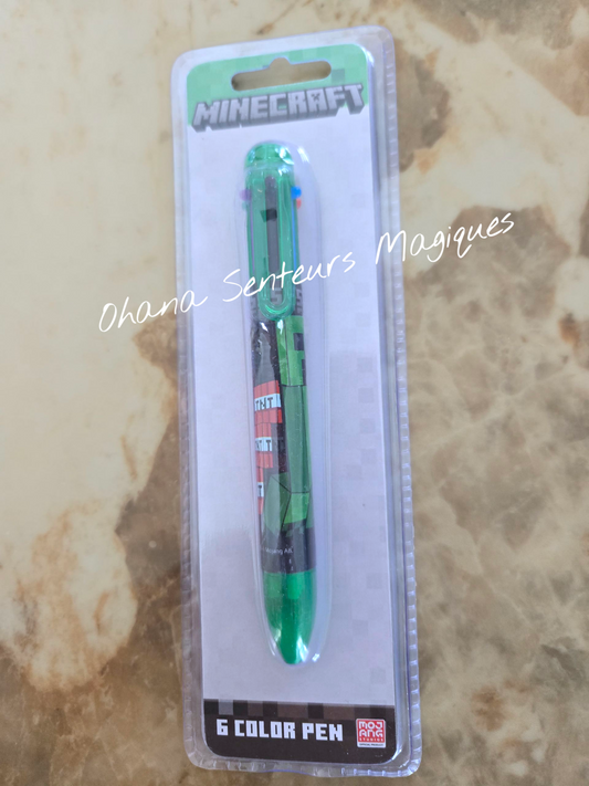 Stylo 6 couleurs - Minecraft