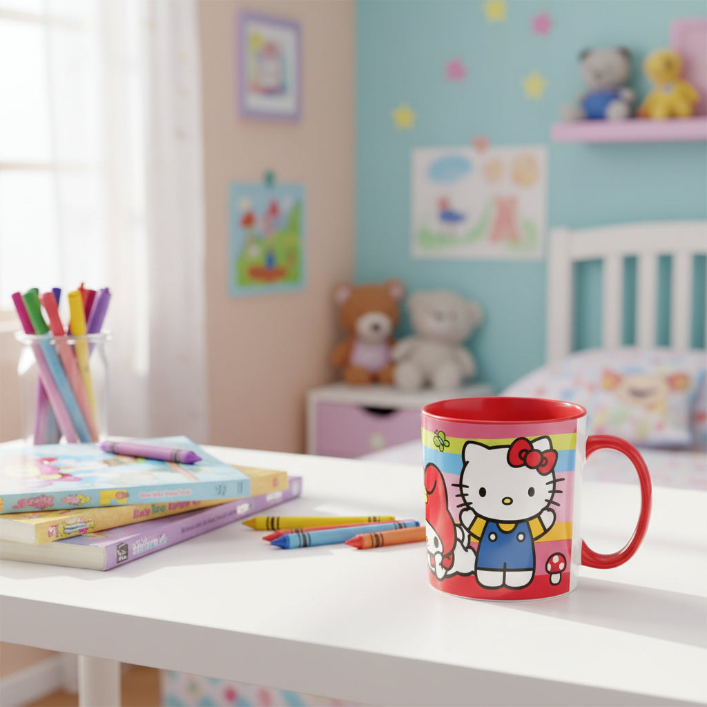 (Précommande) Petite tasse en plastique Hello Kitty et ses amis 390 ml