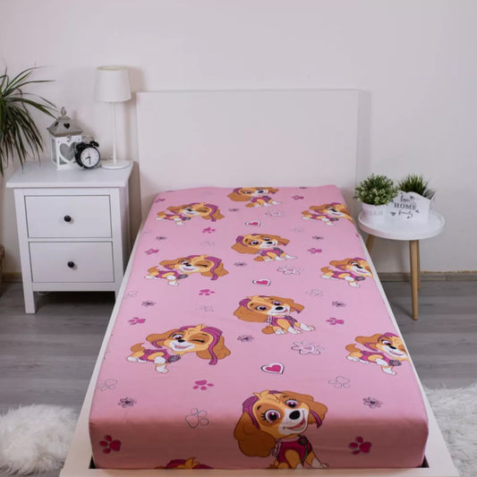 Drap housse 1 personne Pat Patrouille