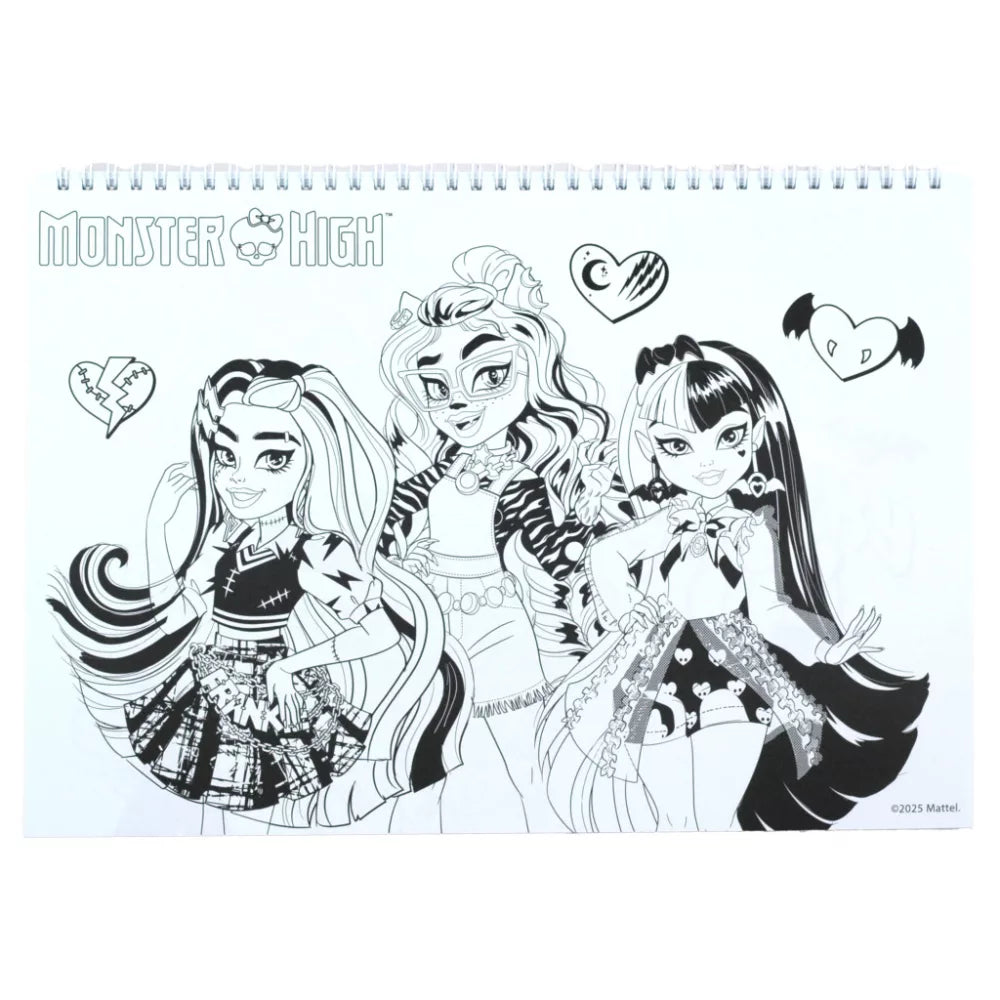 (Précommande) Carnet de croquis à spirale A/4 Monster High