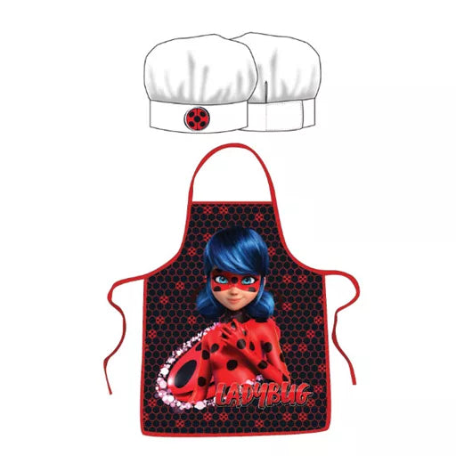 (Précommande)Tablier pour enfant avec toque Miraculous