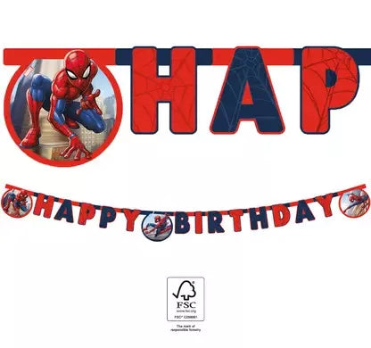 Panneau Joyeux anniversaire Spiderman
