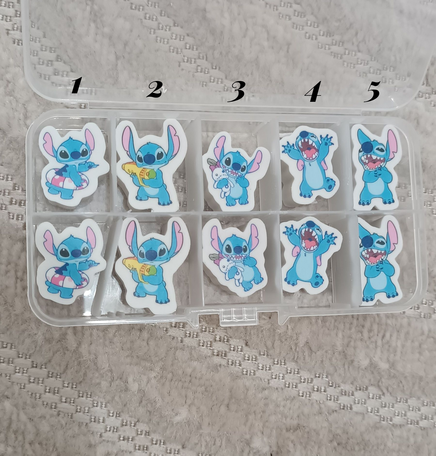 Gomme pour personnaliser crayon Stitch