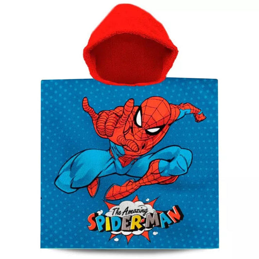 Serviette de plage poncho Spiderman