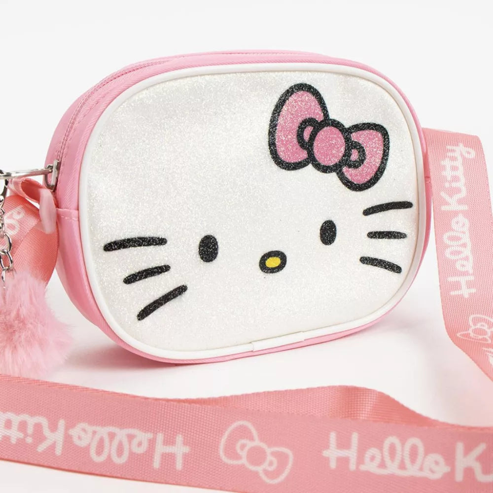 Sacoche à bandoulière pailletée Hello Kitty