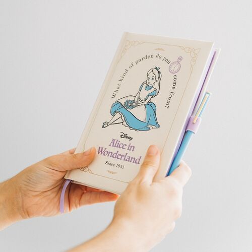 (Précommande) Carnet A5 Premium + stylo Alice au pays des merveilles Disney
