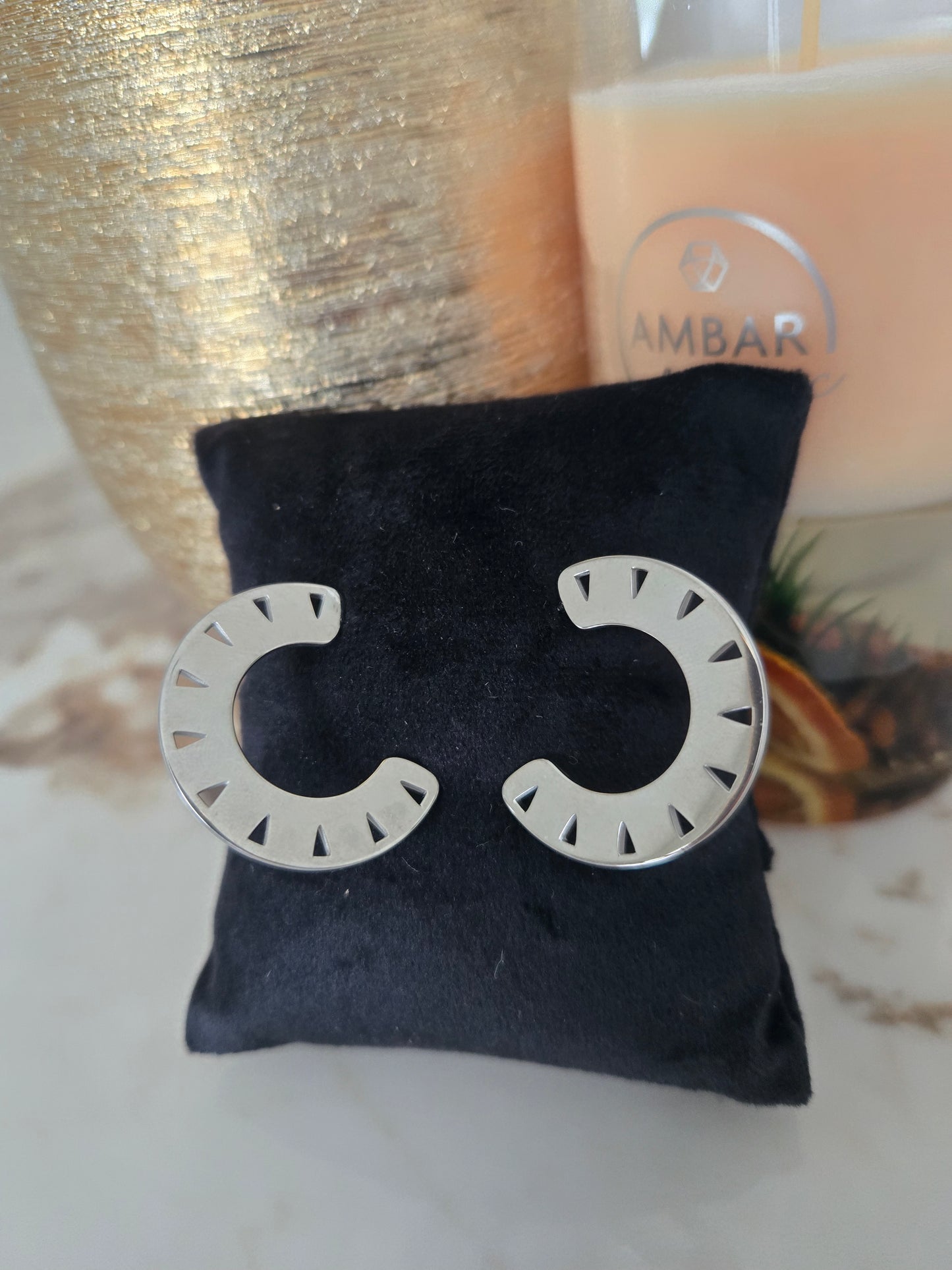 Boucles d'oreilles Victoria en argent