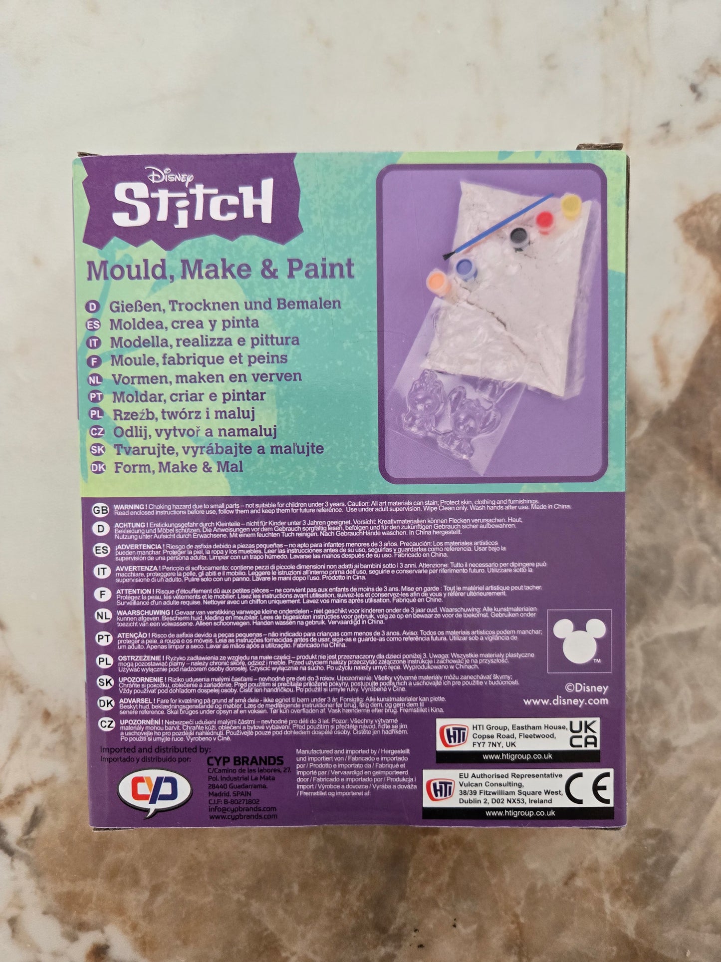 Coffret de plâtre et de peinture Disney Stitch