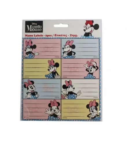 (Précommande) Lot de 16 étiquettes Minnie