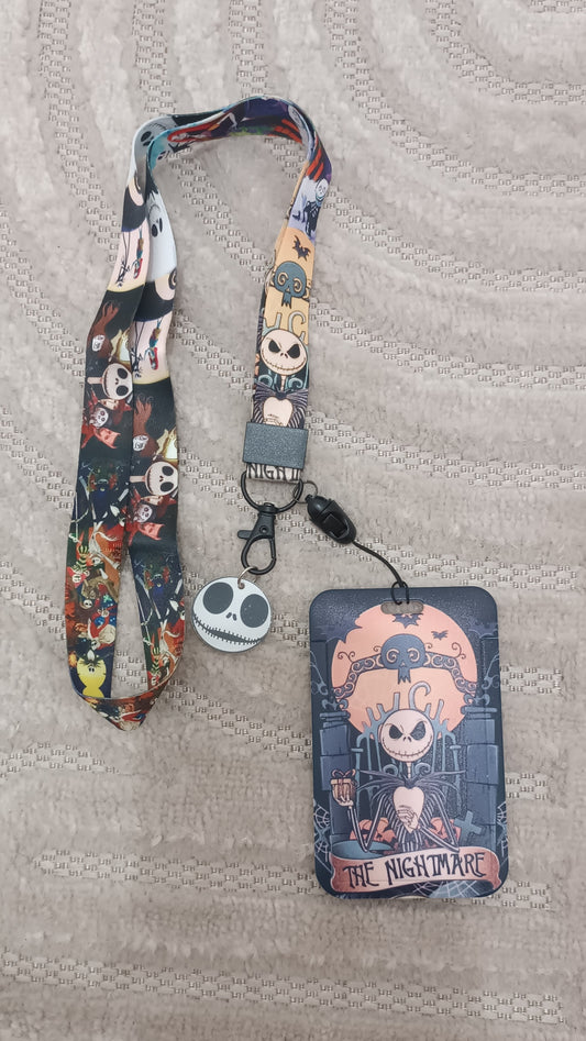 Lanière et porte badge l'étrange Noël de monsieur Jack