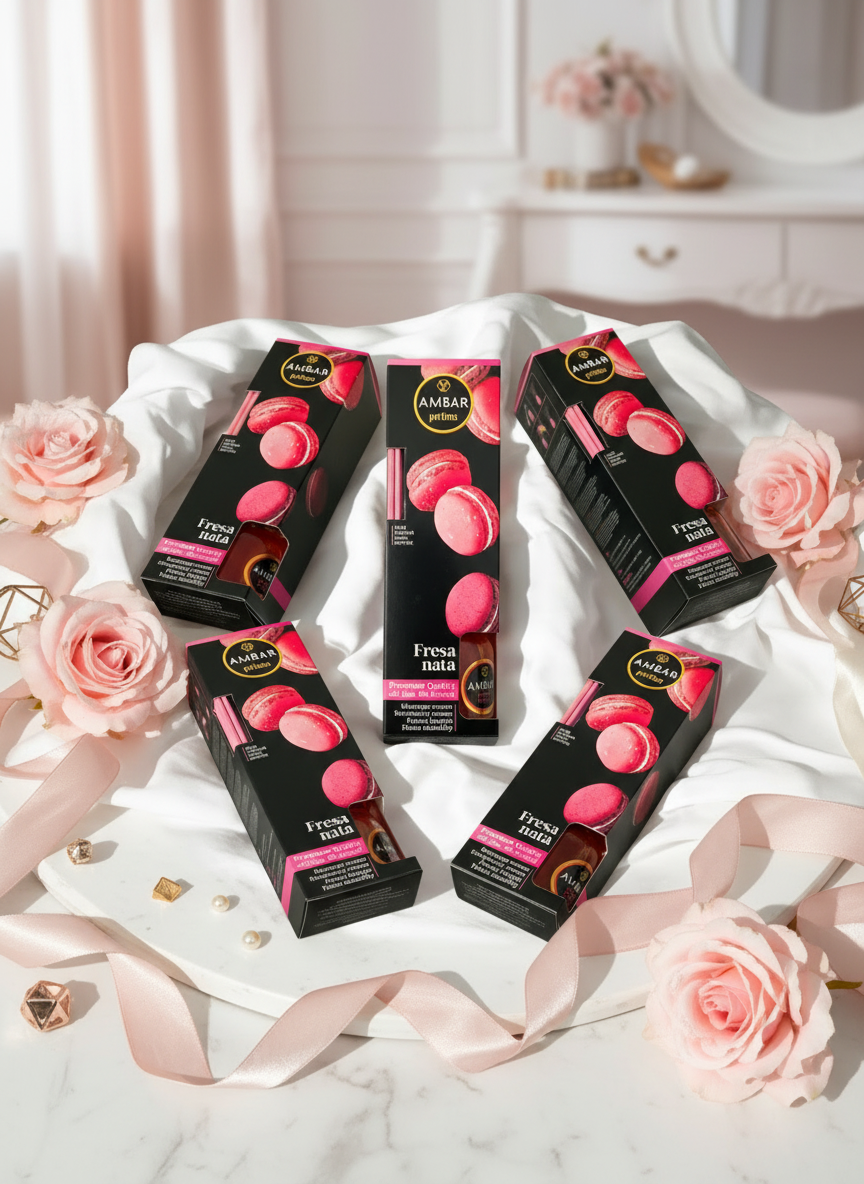 Mikado Ambar - Fraise/Crème