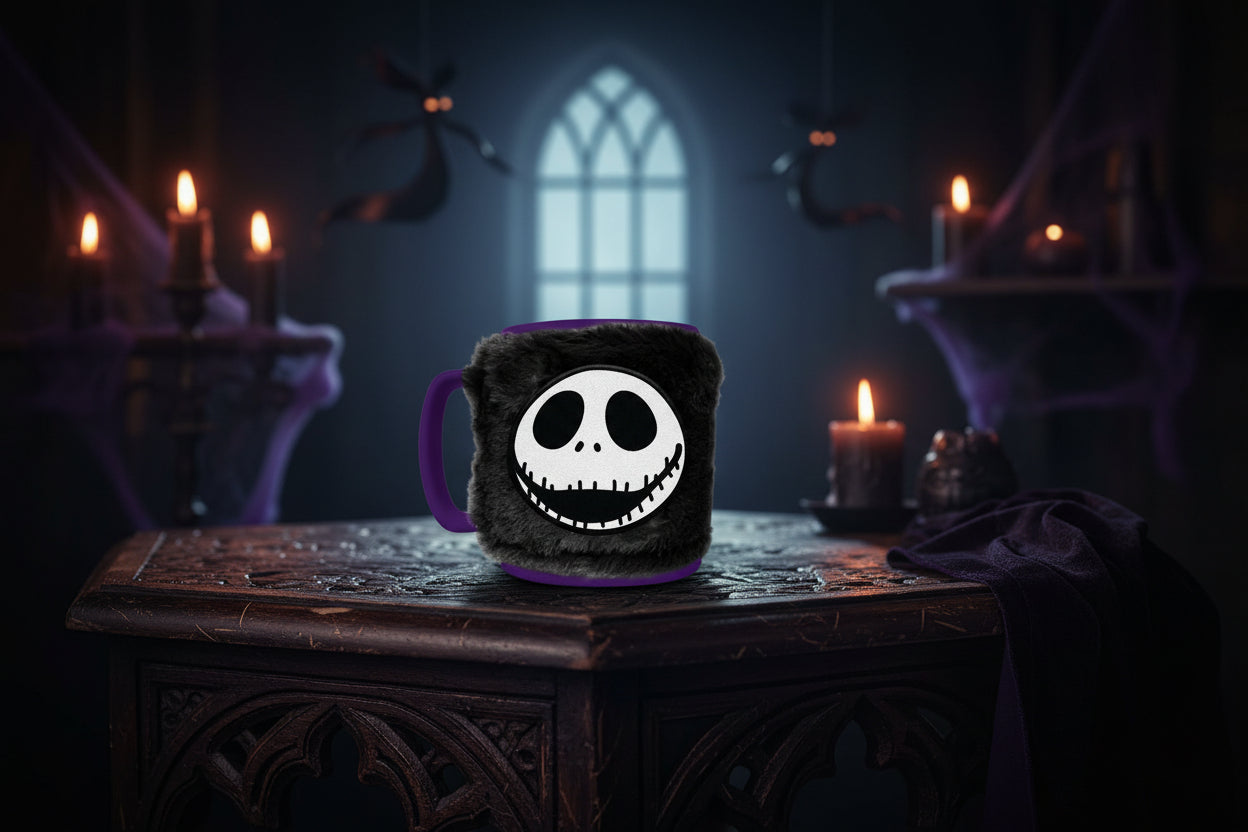 Tasse + housse en peluche L’étrange Noël de Monsieur Jack 440ml