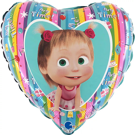 Ballon aluminium Masha et Mishka 46cm