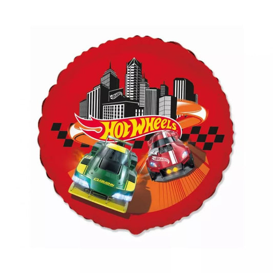 (Précommande) Ballon aluminium rouge Hot Wheels 46 cm