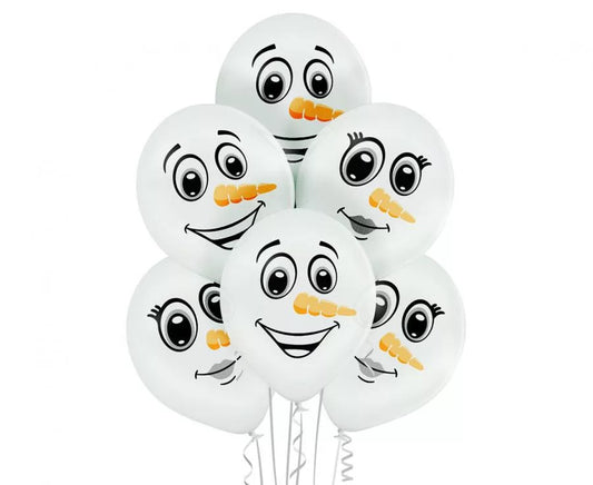 Lot de 6 ballons Olaf