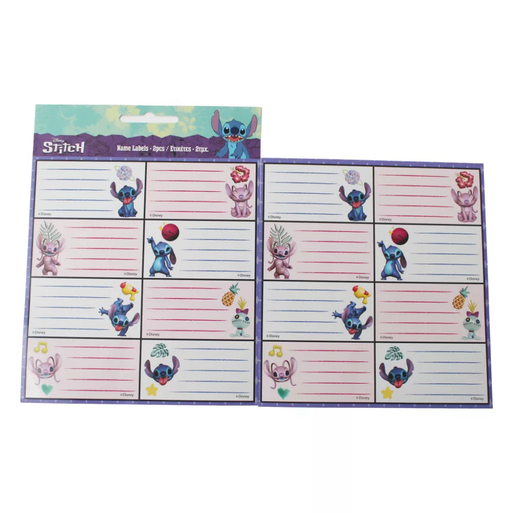 Lot 16 etiquettes pour cahier - Stitch