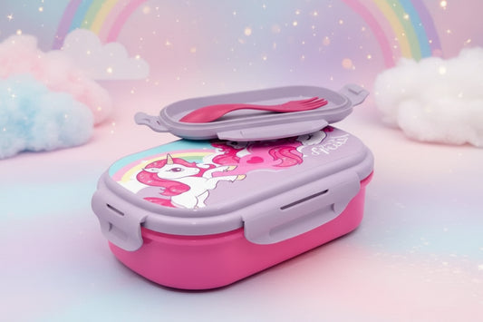 (Précommande) Coffret lunch spécial Licorne + ensemble de couverts