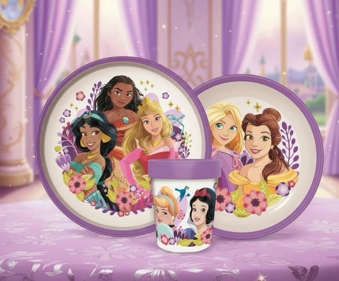 (Précommande) Service de table antidérapant Disney Princesses