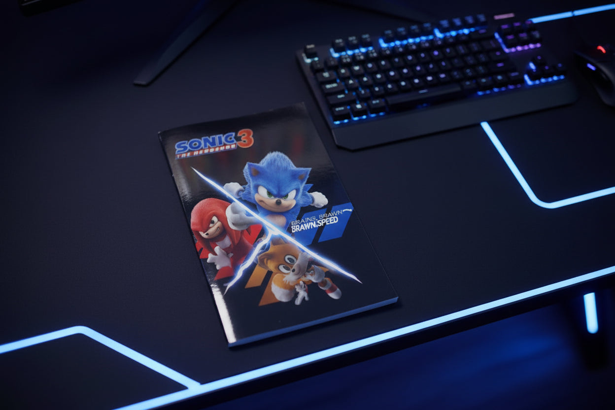(Précommande) Carnet de notes ligné Sonic
