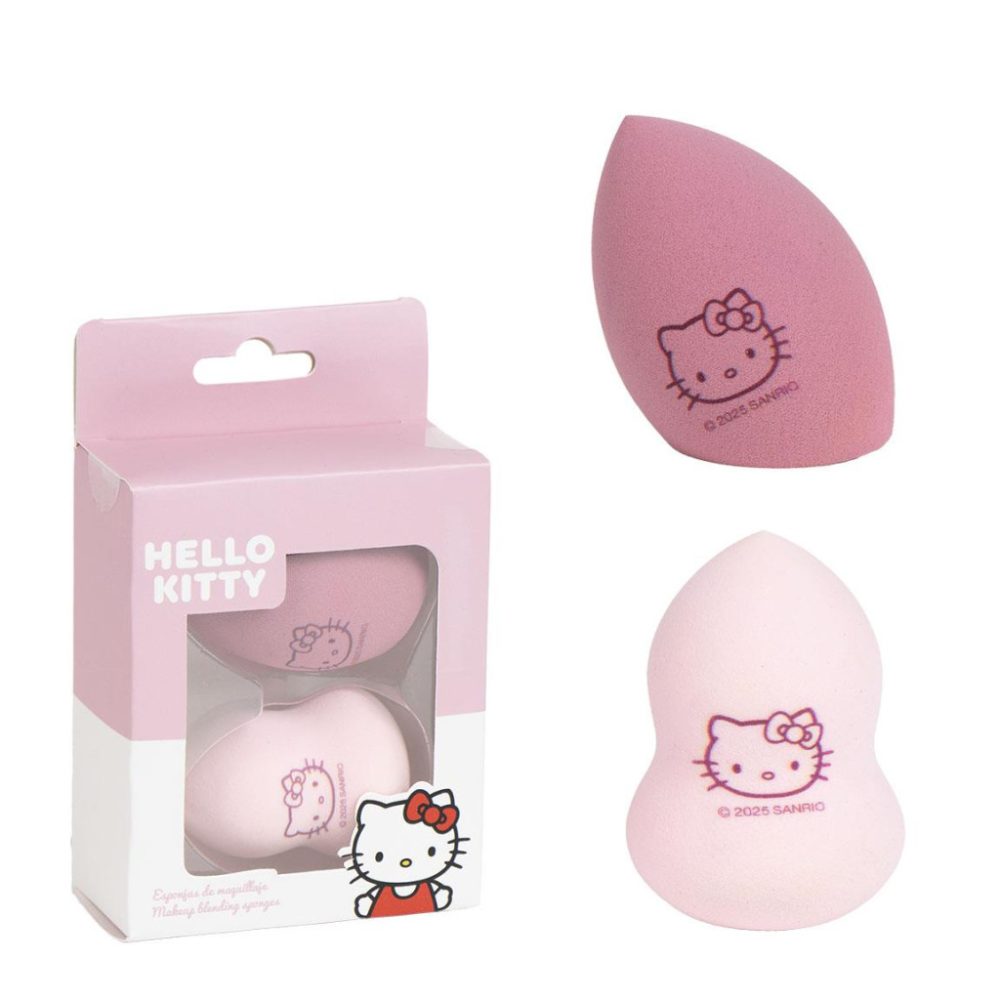 Ensemble d'éponges de maquillage Hello Kitty
