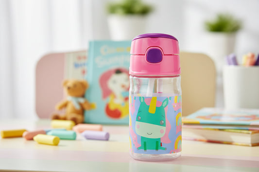 (Précommande) Gourde en plastique avec paille Fisher Price 350ml