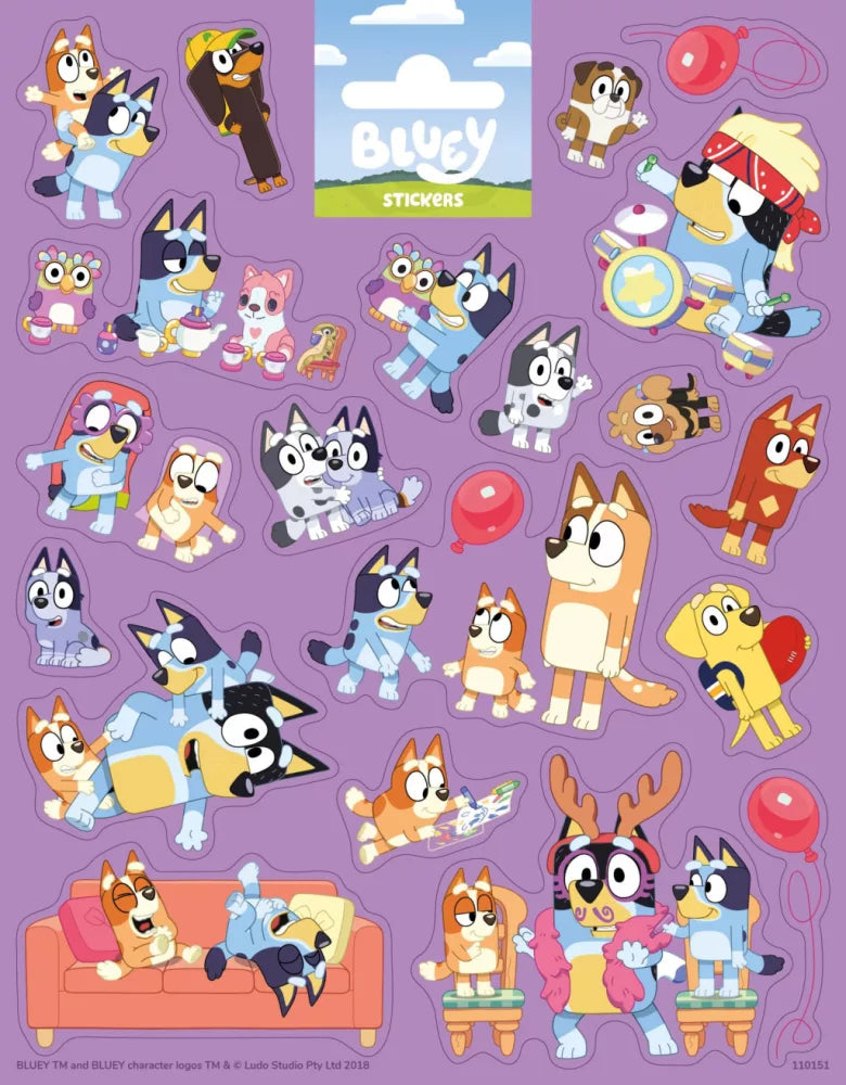 Ensemble d'autocollants Bluey
