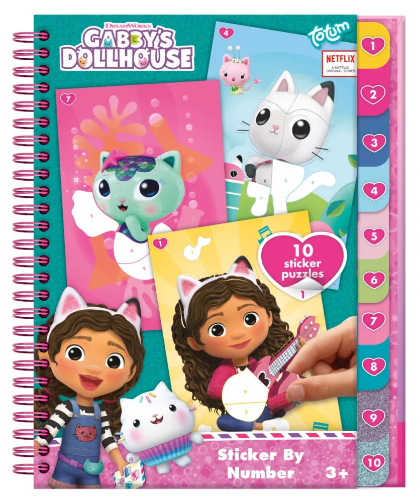 Puzzle d'autocollants et de coloriages Gabby