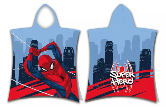 Serviette de plage poncho Spiderman