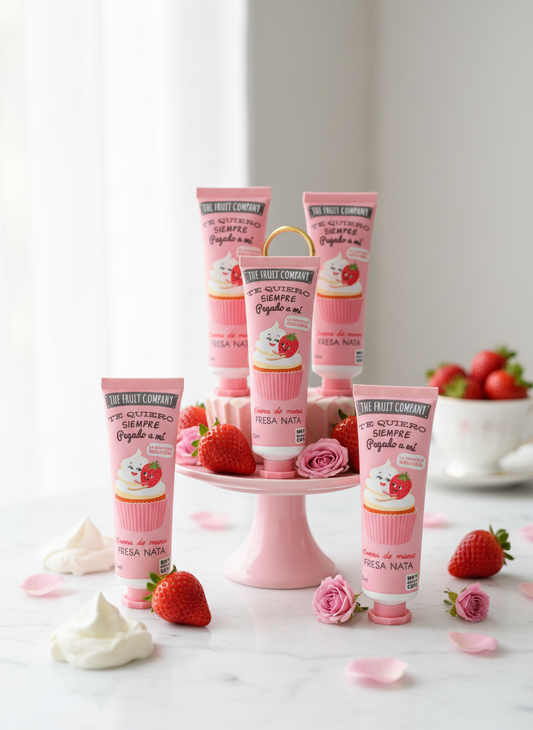 Crème hydratante main - Fraise/Crème