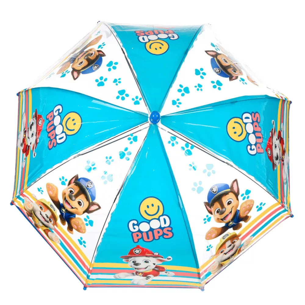 (Précommande) Parapluie transparent pour enfant Pat Patrouille Ø72 cm