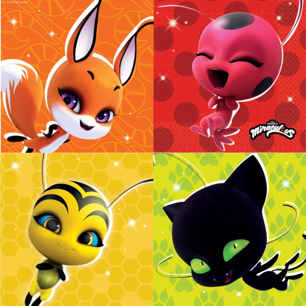 Serviettes en papier Ladybug 16 pièces