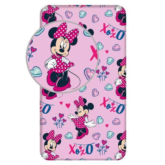 Drap housse 1 personne Minnie