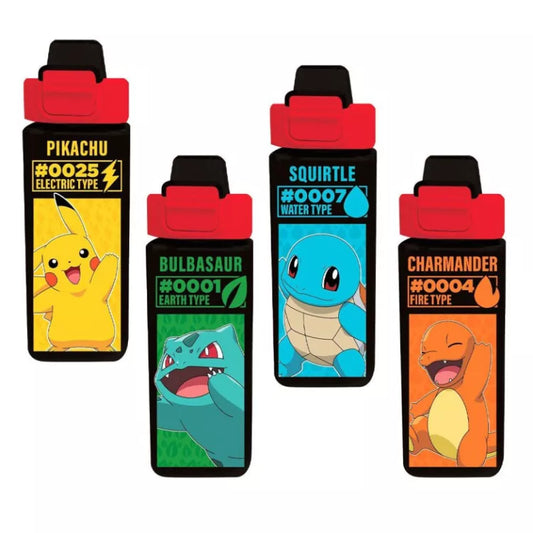 (Précommande) Bouteille carrée en plastique Pokémon 500 ml