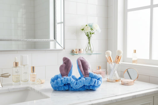 (Précommande) Bandeau cosmétique bleu clair Stitch