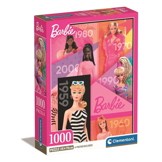 (Précommande) Puzzle compact 1000 pièces + poster inclus Barbie Clementoni