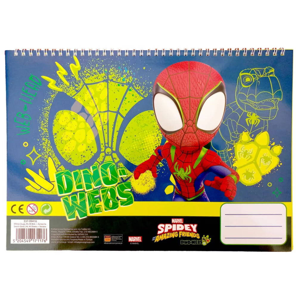(Précommande) Carnet de croquis à spirale A/4 Spidey