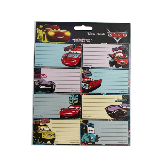 (Précommande) Lot de 16 étiquettes Cars