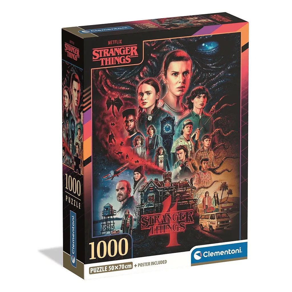 (Précommande) Puzzle compact + poster Clementoni 1000 pièces Stranger Things