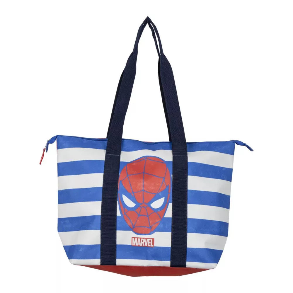 Sac de plage rayé Spiderman