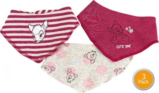 Lot de 3 bavoirs - Bambi