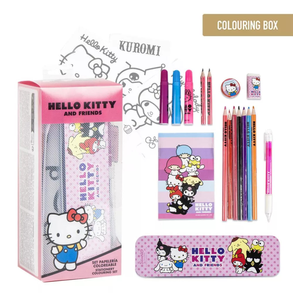 Ensemble de papeterie Hello Kitty Friends