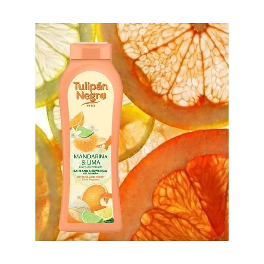 Gel douche Tulipan Negro Mandarine et Citron 650ml