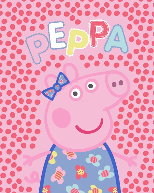 (Précommande) Couverture polaire en flanelle Peppa Pig 130x160cm
