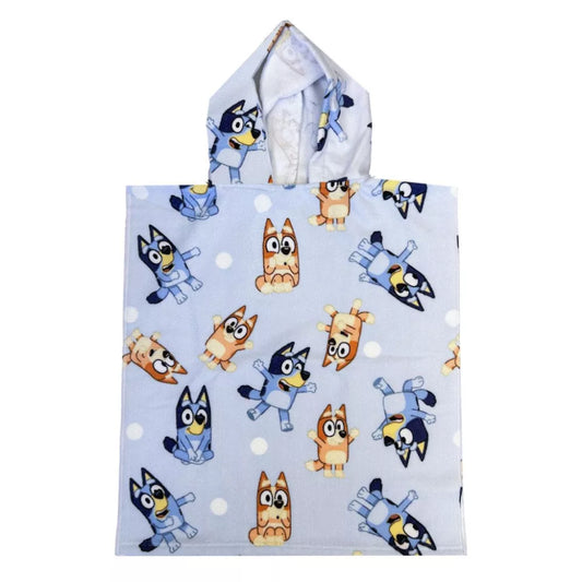 Poncho serviette de plage Bluey 50x115 cm